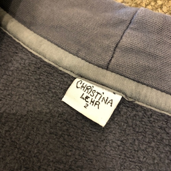 Christina Lehr sweatshirt button front jacket - Picture 3 of 4